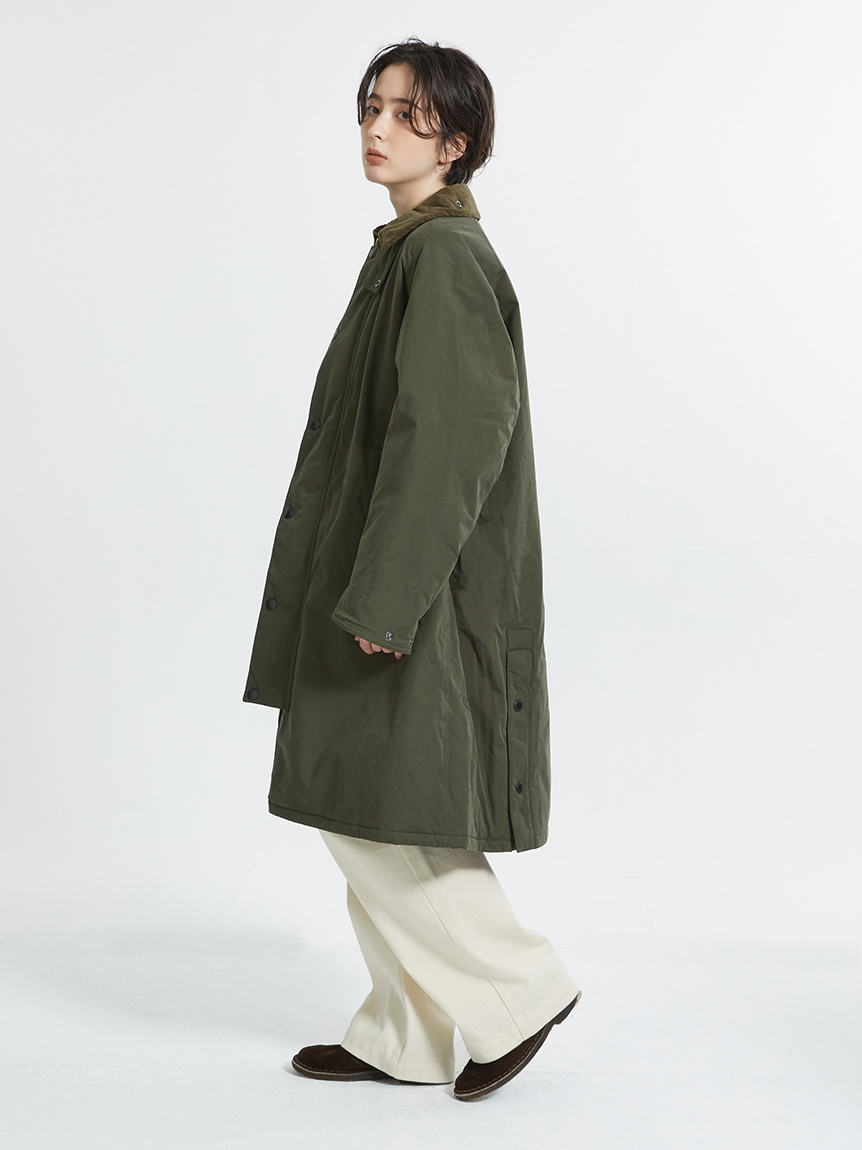 EXMOOR / エクスモア】中綿 ミドルレングス コート｜ノンワックス