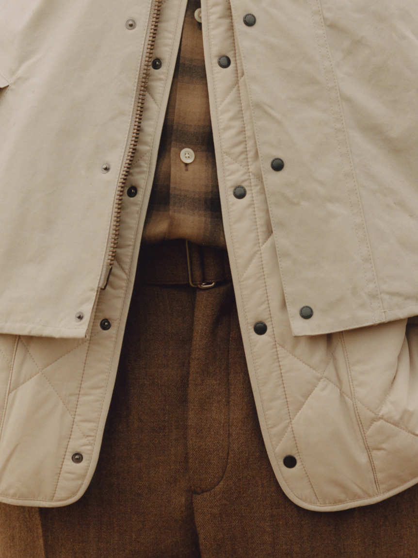 ジャケット・アウター Kaptain Sunshine Barbour Mil No-collar 楽天市場】【40%offSALE】【Kaptain Sunshine × Barbour】 Mil