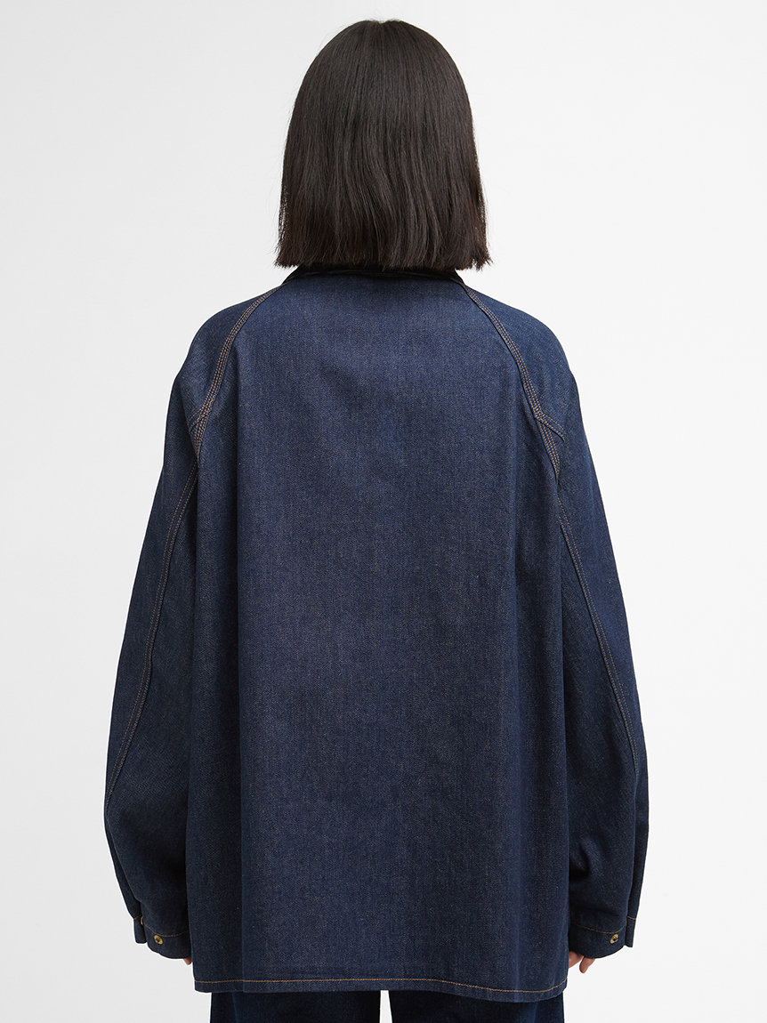 ジャケット・アウター LEVI'S x Barbour Bedale Denim Jacket L Levi's® X Barbour Oversized Bedale Jacket - Dark Wash