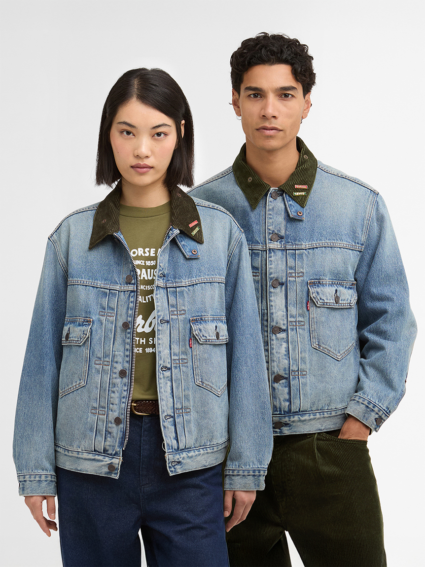 Barbour Levi’s Type2 トラッカー ジャケット XL デニム Barbour × Levi's》Type2 トラッカー ジャケット ｜ノンワックス