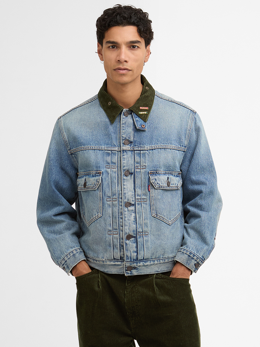 Barbour × Levi's》Type2 トラッカー ジャケット ｜ノンワックス