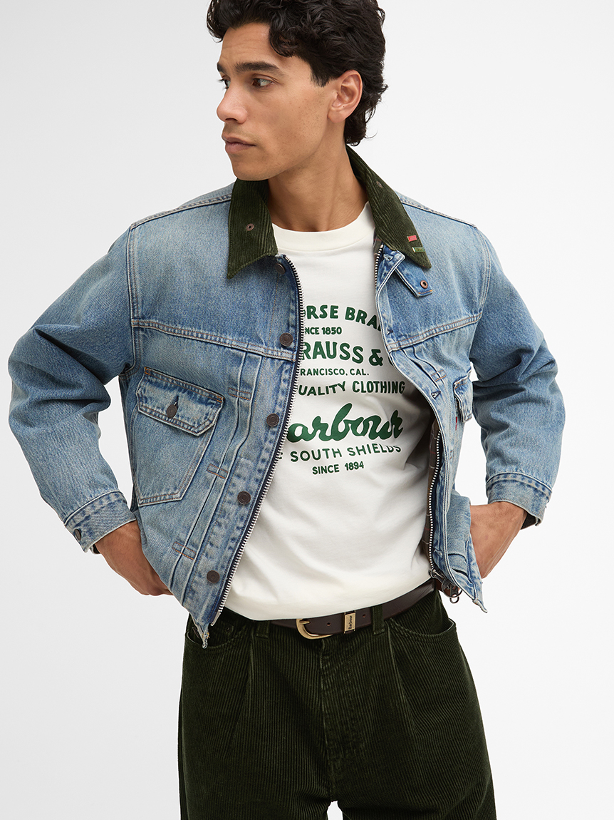 Barbour × Levi's》Type2 トラッカー ジャケット ｜ノンワックス