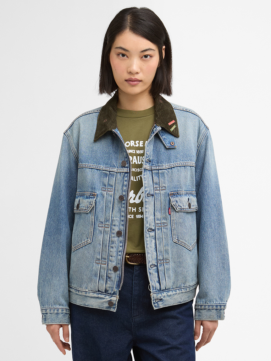 Barbour × Levi's》Type2 トラッカー ジャケット ｜ノンワックス
