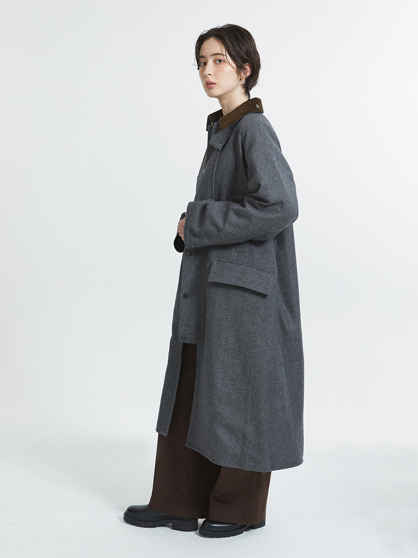 SNOWDON / スノードン】ウール ロング コート