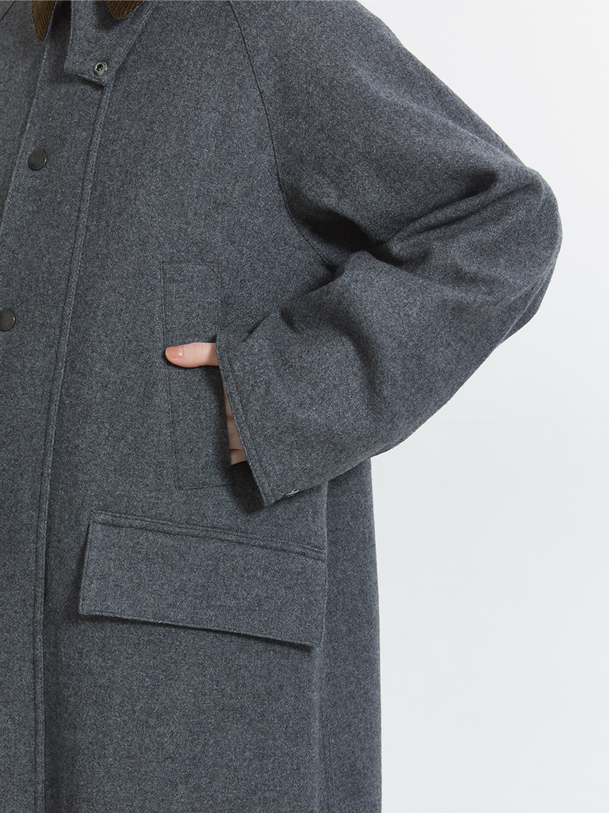 【新品・未使用】Barbour バブアー　コートDON / スノードン SNOWDON / スノードン】ウール チェック ロング コート 