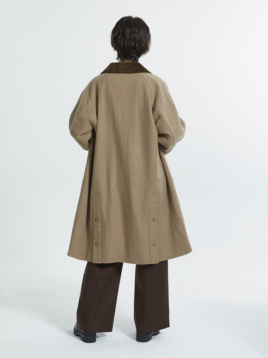 EXMOOR / エクスモア】 ウール ミドルレングス コート 