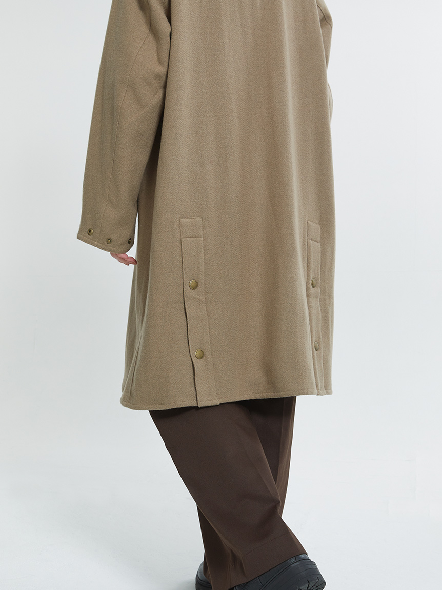 EXMOOR / エクスモア】 ウール ミドルレングス コート 