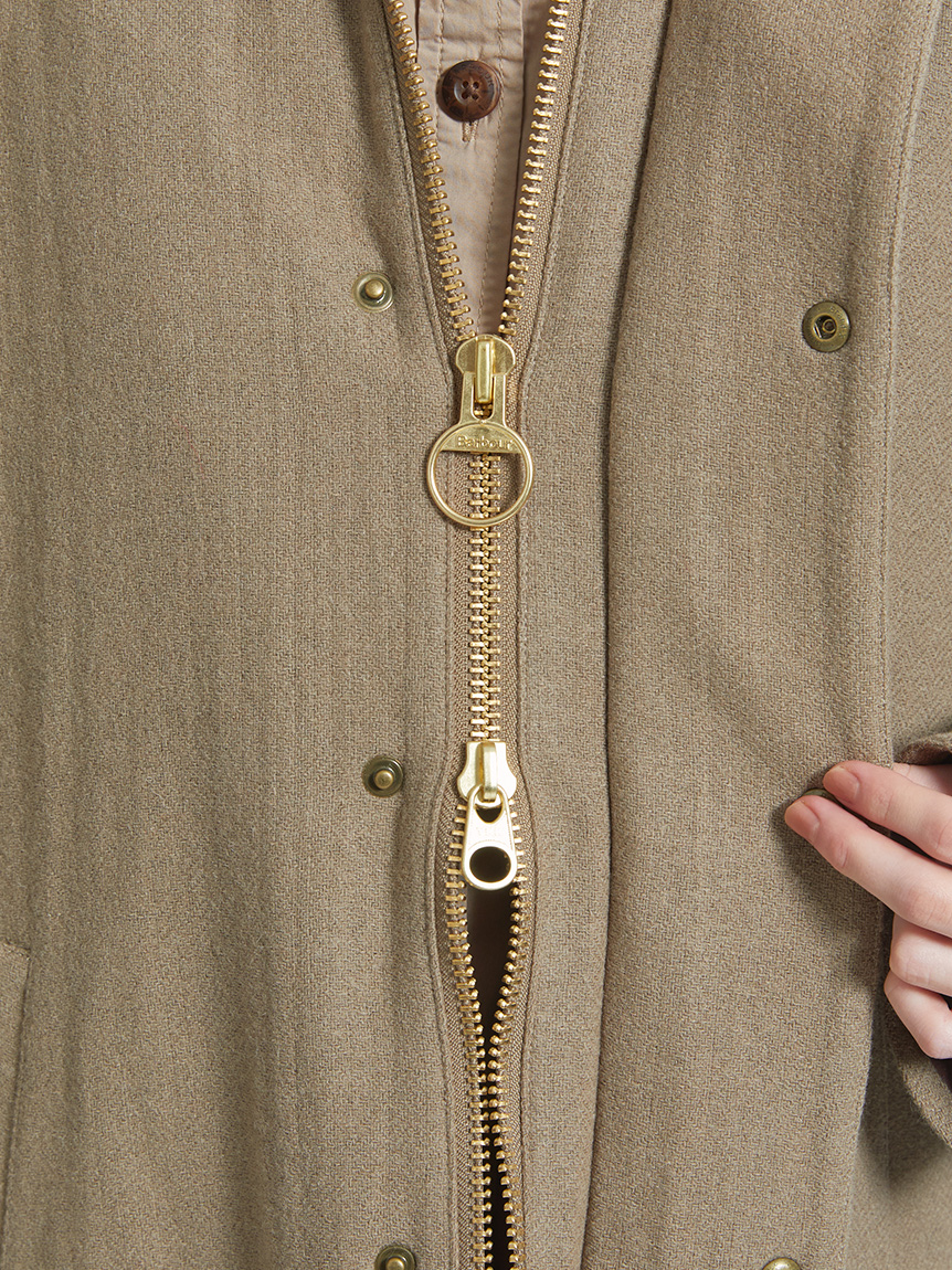 EXMOOR / エクスモア】 ウール ミドルレングス コート 