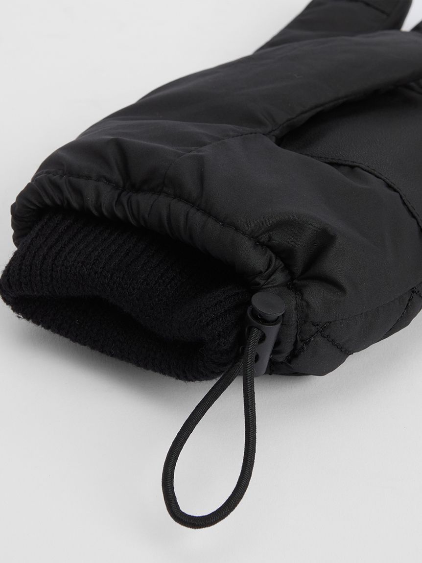 Barbour 防水キルティング手袋 ブラック バブアー L - Barbour 防水