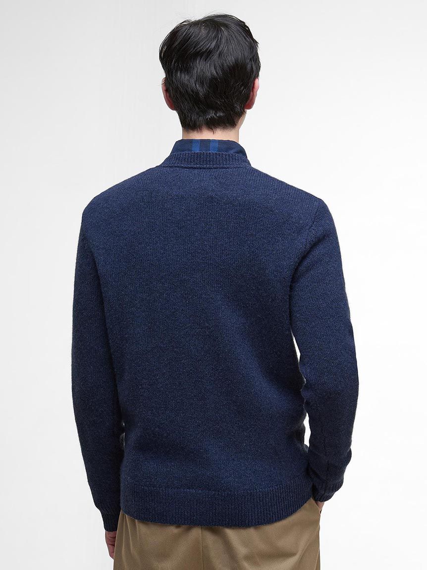 今期商品　Barbour Reighton クルーネック ニット　バブアー紺 バブアー Barbour クリーブランド クルーネック セーター セーター