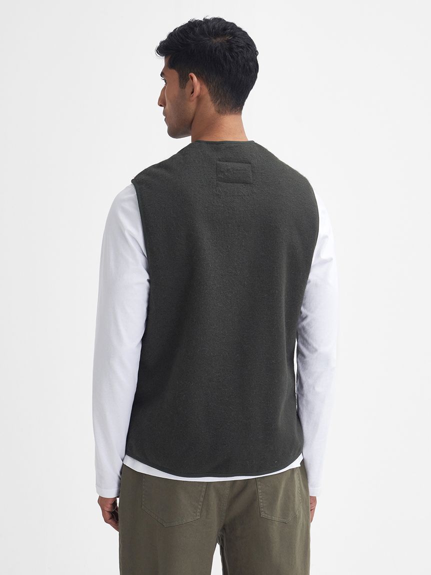 バブアー ファー ライナー ベスト 38サイズ ブラック フロントジップ ファー ライナー ベスト レギュラーフィット