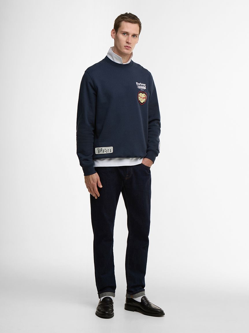 Barbour × BARACUTA》Northernクルーネックスウェット｜スウェット