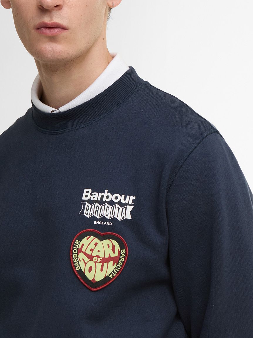 Barbour × BARACUTA》Northernクルーネックスウェット｜スウェット
