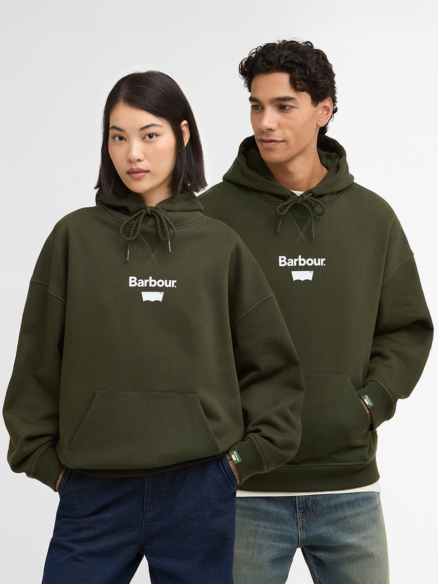 Barbour × Levi's》グラフィック フーディ｜スウェット＆パーカー