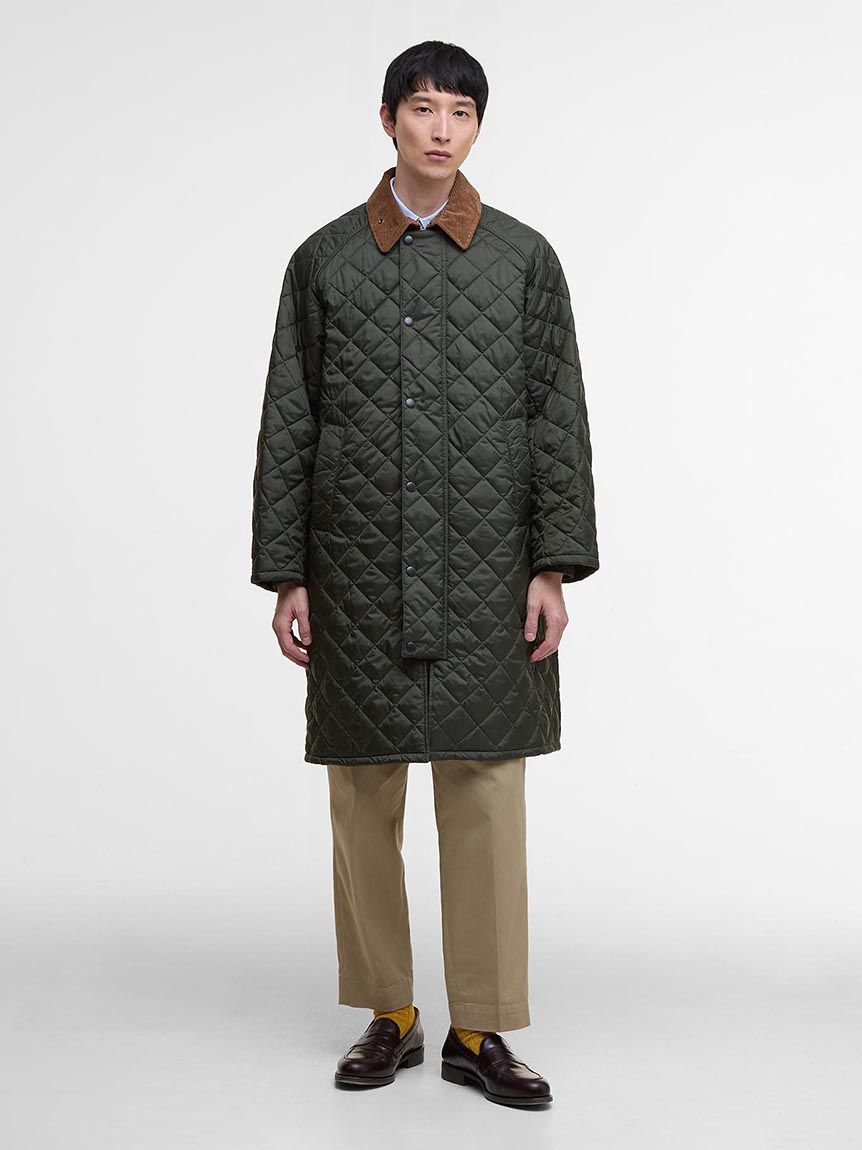 EXMOOR / エクスモア】キルティング ミドル レングス コート（ユニ