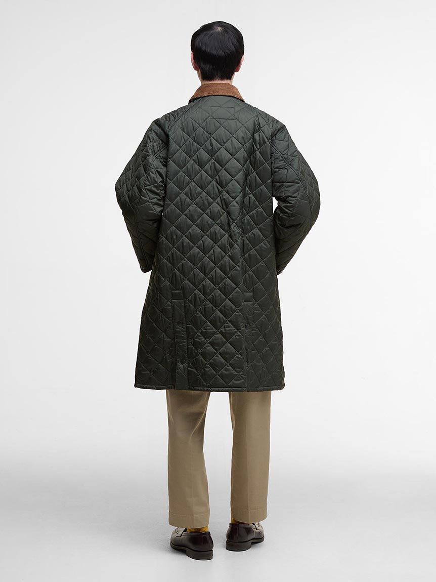 EXMOOR / エクスモア】キルティング ミドル レングス コート（ユニ