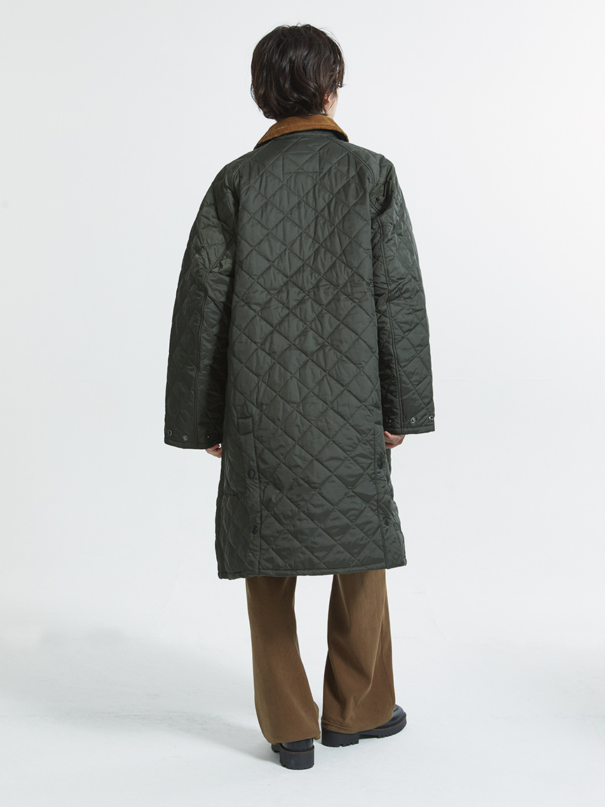 EXMOOR / エクスモア】キルティング ミドル レングス コート（ユニ