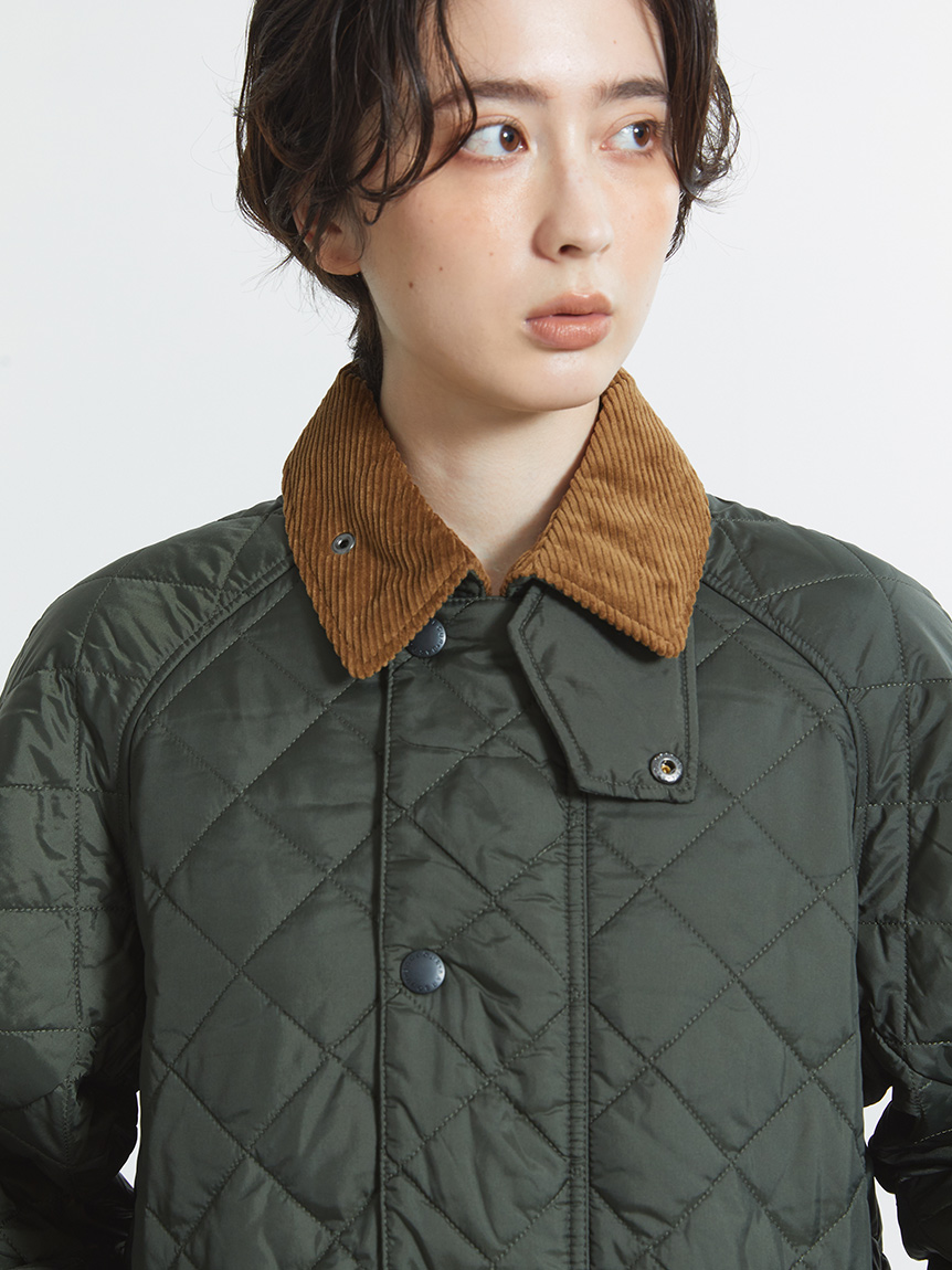 EXMOOR / エクスモア】キルティング ミドル レングス コート（ユニ