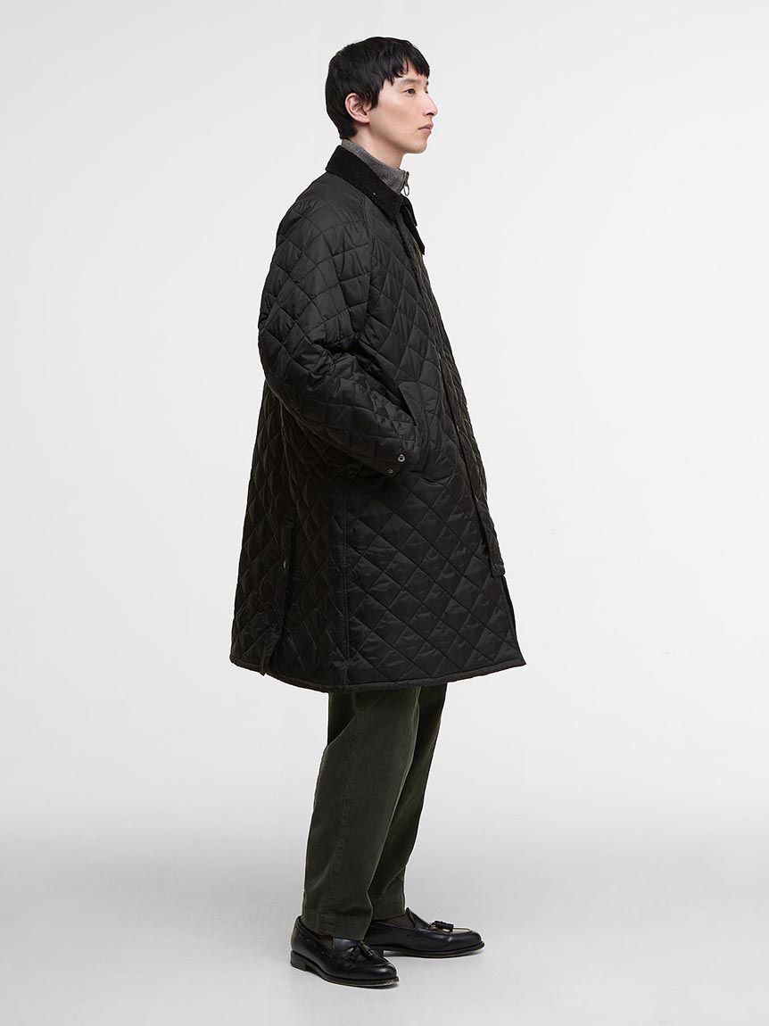 René 黒 キルティング ロングコート 38 René 黒 キルティング ロングコート 38 アウター コート ロング