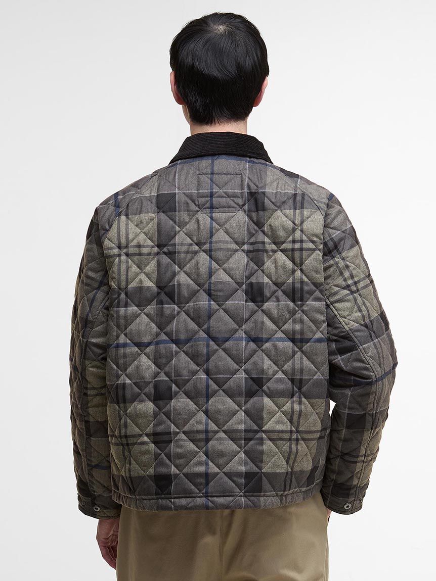 TRANSPORT / トランスポート】タータンチェック キルティング ブルゾン