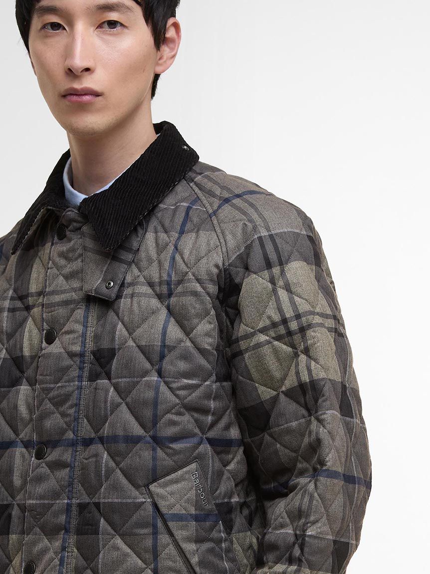 TRANSPORT / トランスポート】タータンチェック キルティング ブルゾン