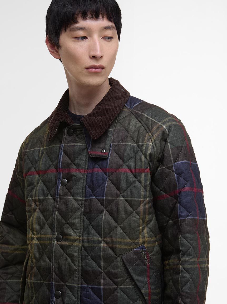 TRANSPORT / トランスポート】タータンチェック キルティング ブルゾン