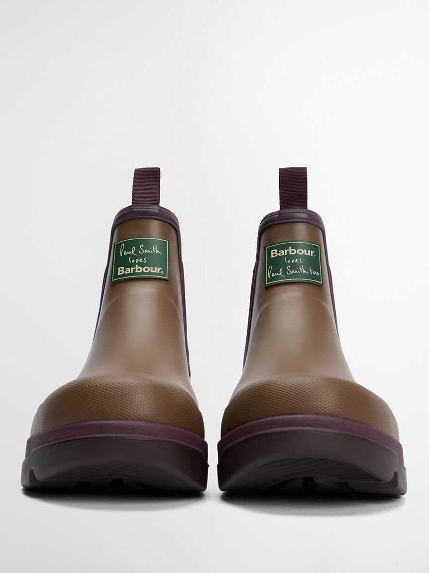 ポール・スミス　レインブーツ(男性用) Barbour ×Paul Smith》Wellinton レインブーツ（メンズ