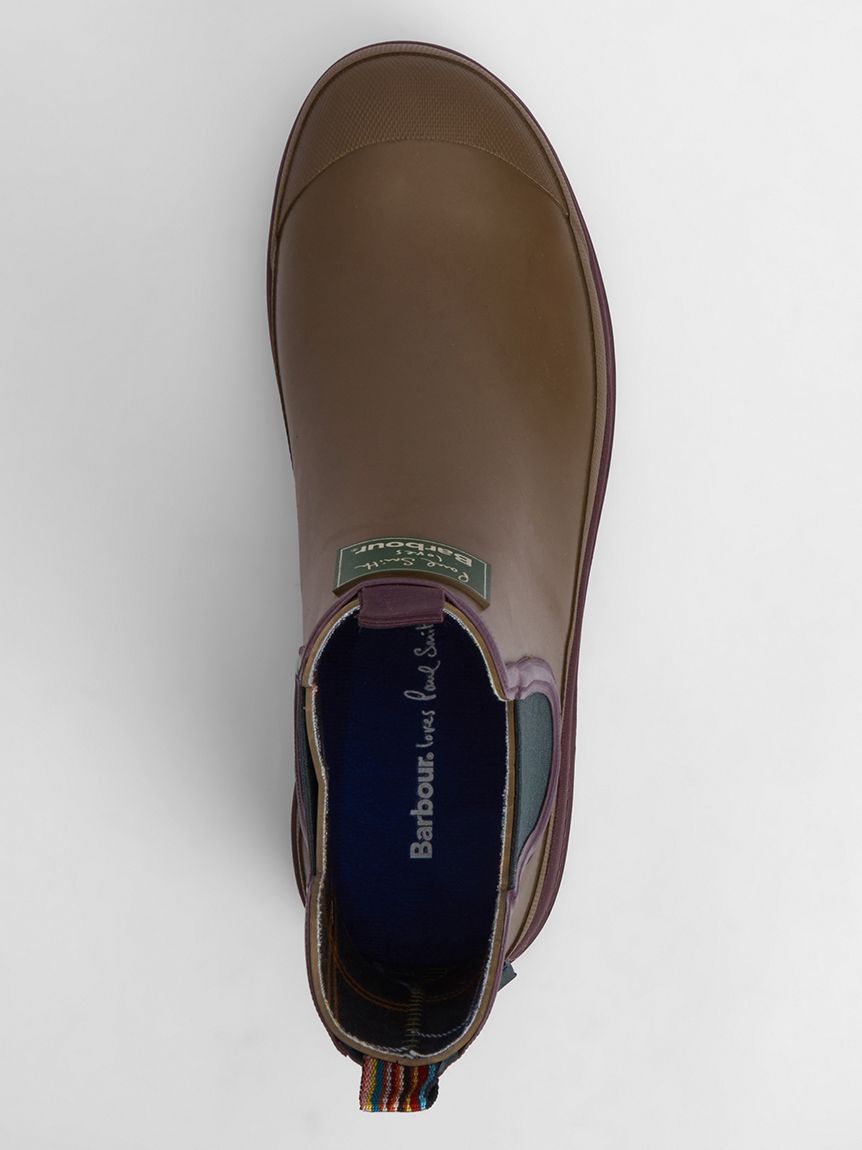ポール・スミス　レインブーツ(男性用) Barbour ×Paul Smith》Wellinton レインブーツ（メンズ