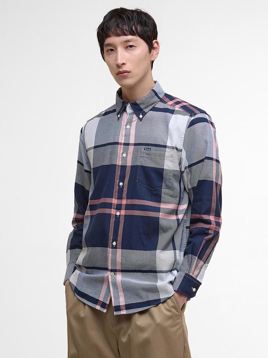 Dunoon タータンチェック ボタンダウン シャツ（アジアフィット