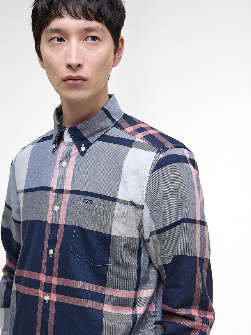 Dunoon タータンチェック ボタンダウン シャツ（アジアフィット