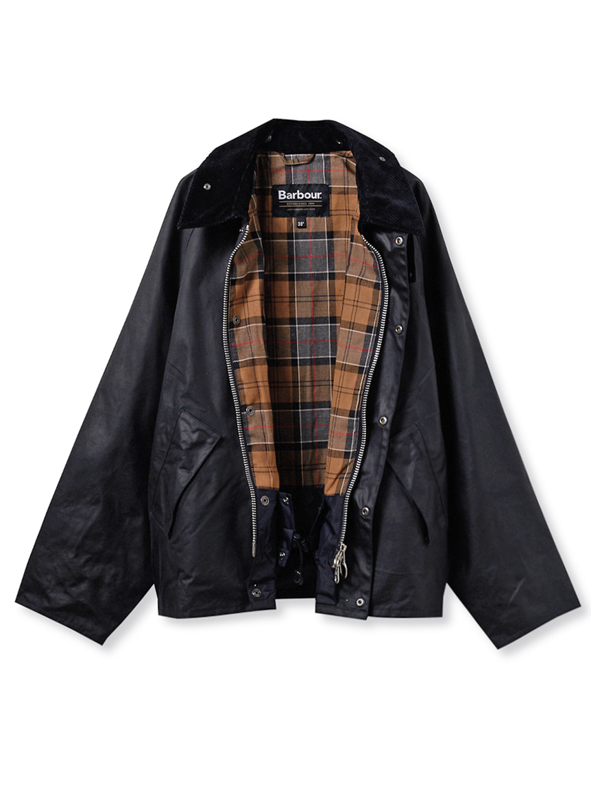 【Barbour バブアー】ブラック ジャケット ノンワックス TRANSPORT / トランスポート】ワックス ショート ジャケット