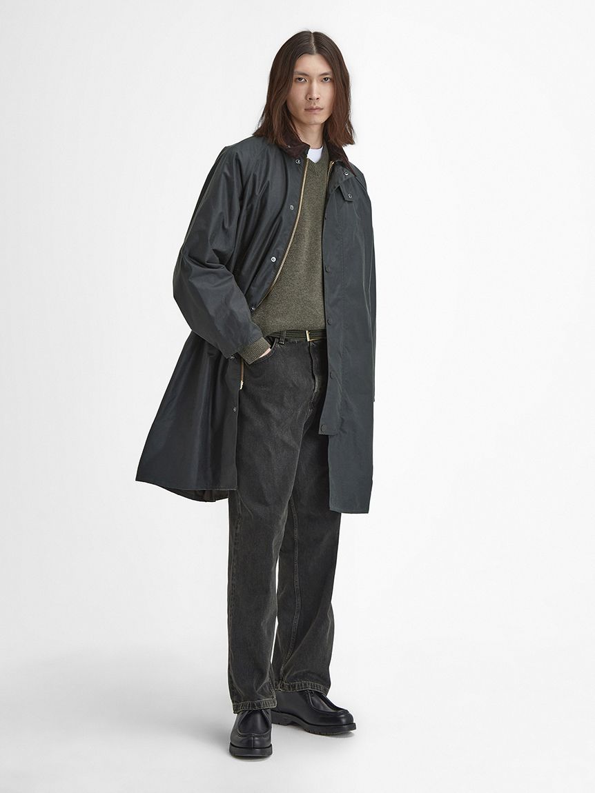 Barbour エクスモア ナイロン ミドルレングス　コート　34 EXMOOR / エクスモア】 ミドル レングス ワックス コート