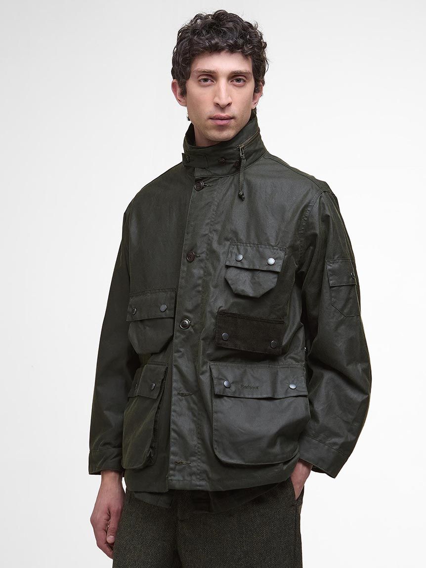 U*A様 Barbour MARKAWARE ブラックジャケット バブアー メンズ ブルゾン BARBOUR ブランド ワックスジャケット