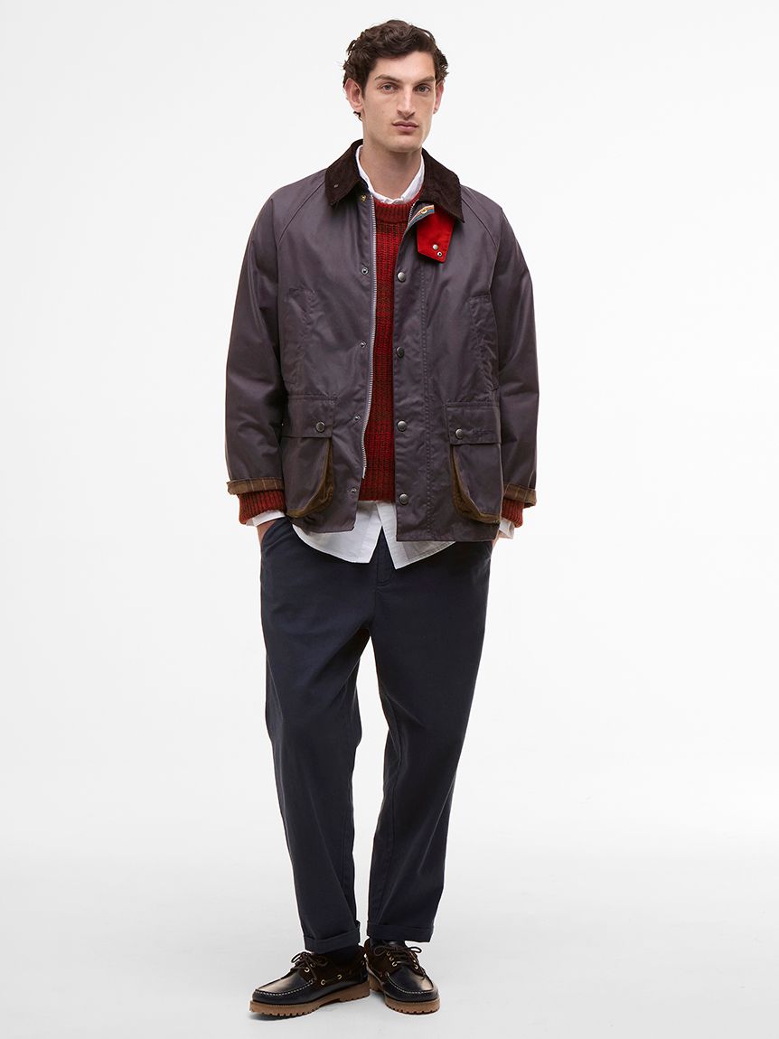 n*u様 【新品】Barbour Beadale Wax ジャケット サイズ38 Barbour ブルゾン アウター 「BEDALE / ビデイル」ワックス