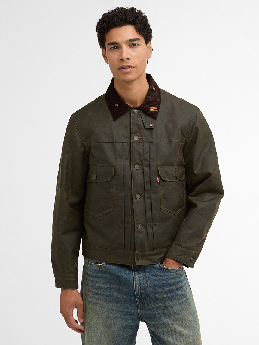 Barbour × Levi's》Type2 トラッカー ワックス ジャケット｜ワックス