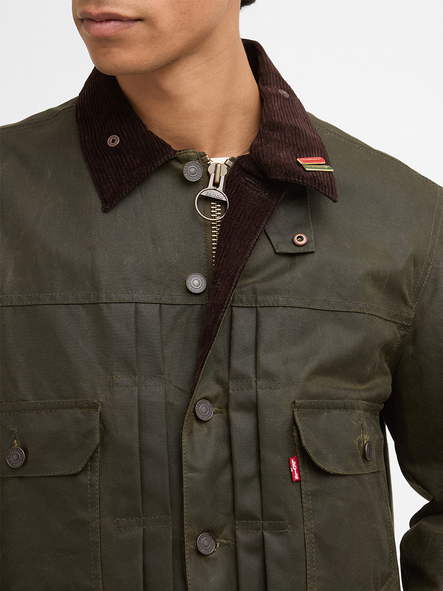 Barbour × Levi's》Type2 トラッカー ワックス ジャケット｜ワックス