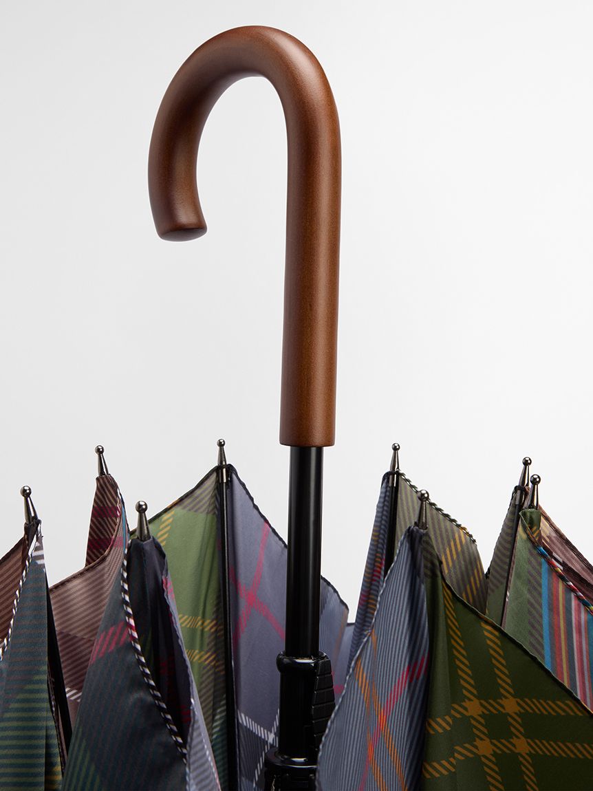 Barbour ×Paul Smith》ミックス チェック 雨傘｜傘｜アクセサリー