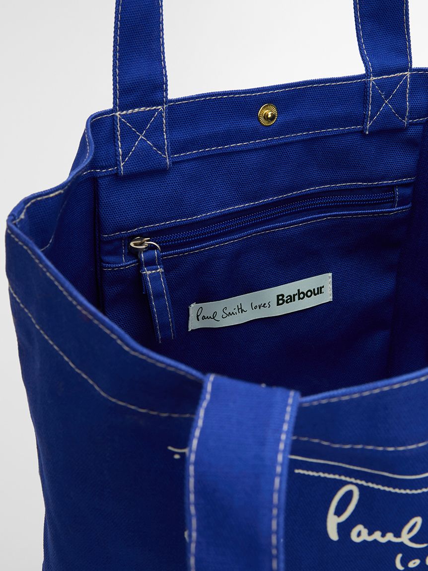Barbour ×Paul Smith》グラフィック プリント トートバッグ｜バッグ