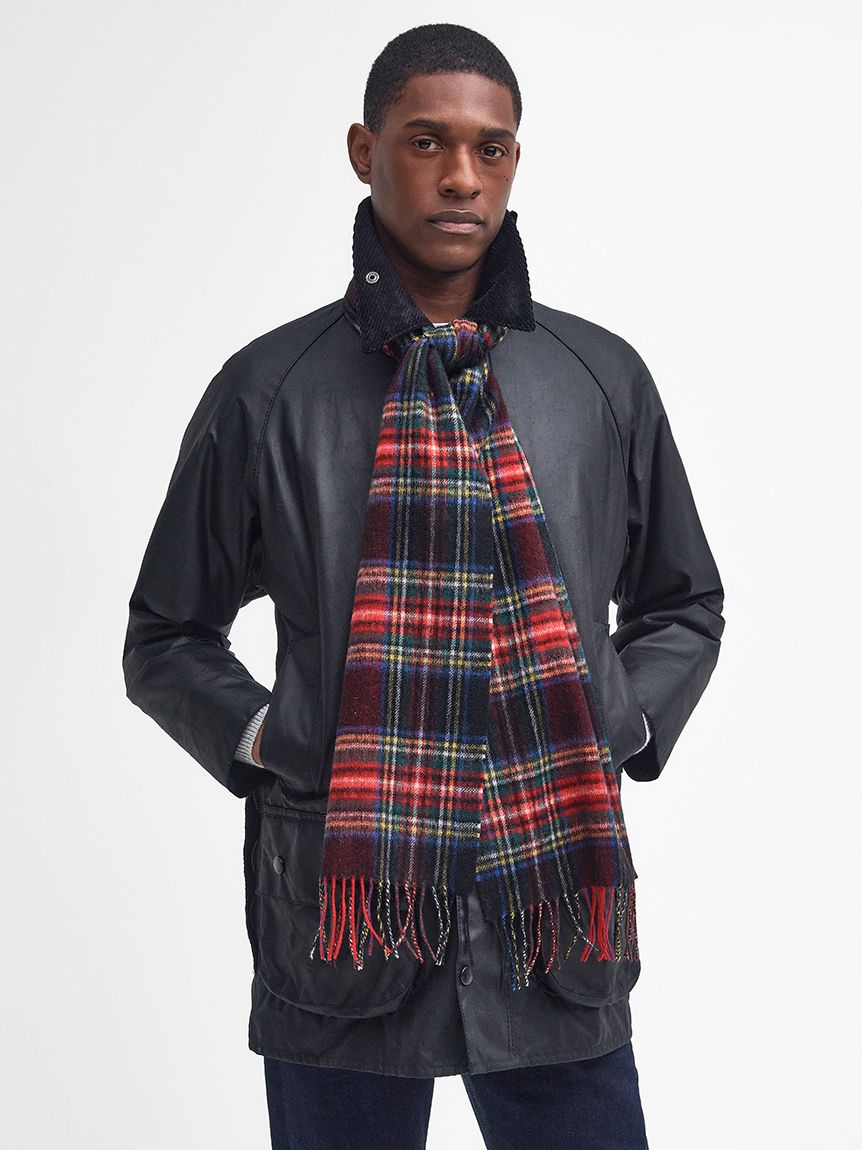 ラムズ ウール / カシミヤ ニューチェック マフラー（4色展開