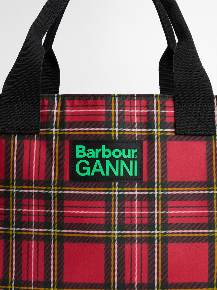 Barbour × GANNI》ワックス タータントートバッグ｜バッグ｜バブアー