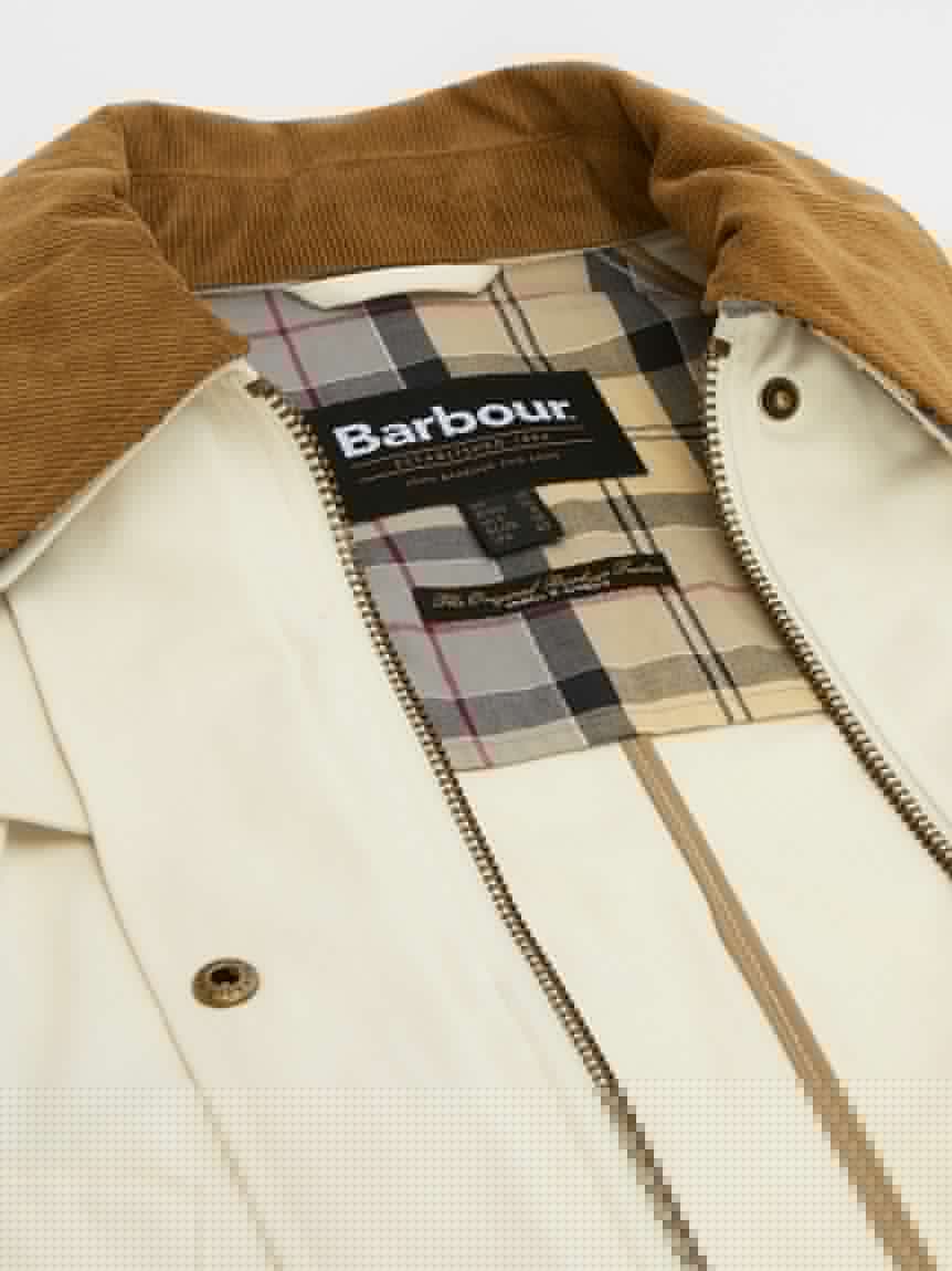 ✨美品✨ Barbour ホワイト カジュアルジャケット M SPEY / スペイ】Icons カジュアルジャケット｜ノンワックスジャケット