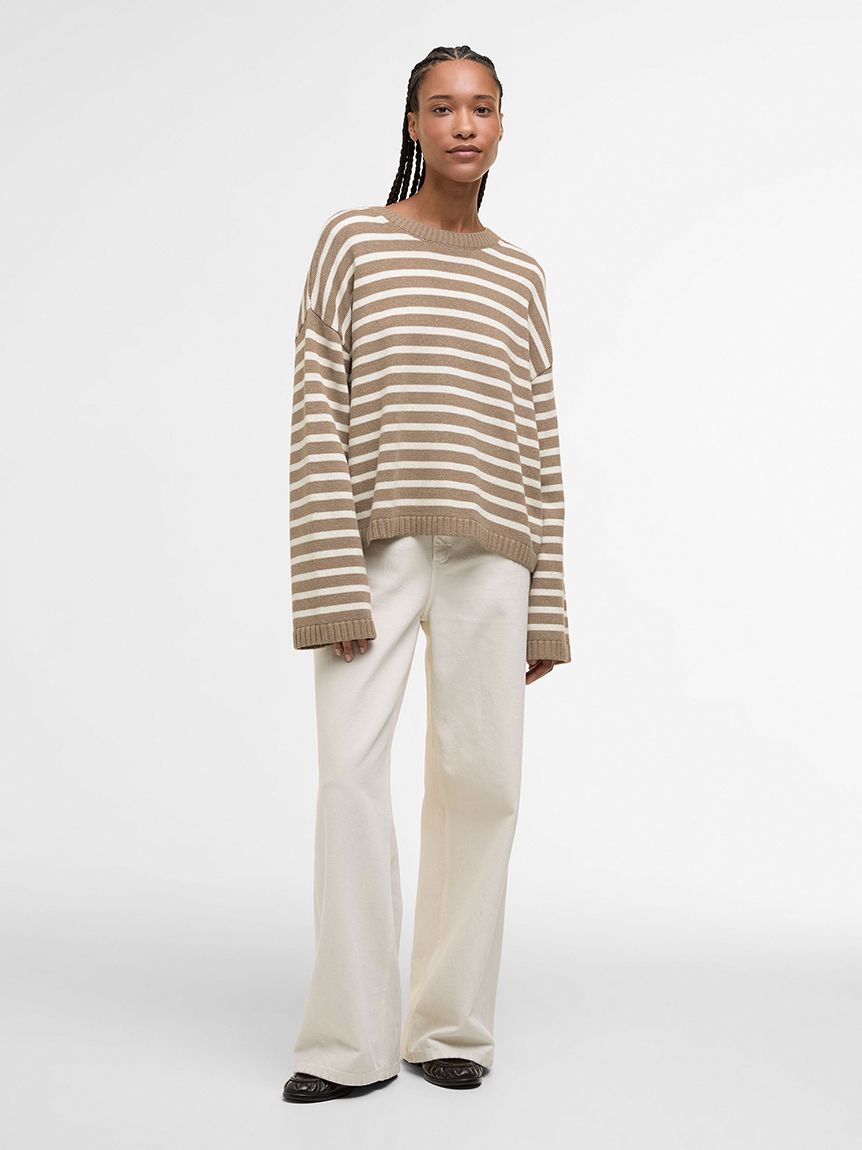 Rosieボーダー クルーネックニット（レディース）｜ニット｜トップス