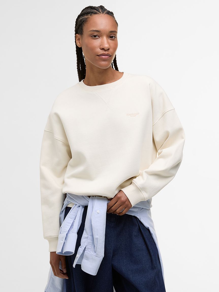 Barbour クルーネックスウェット Nicholas オーバーサイズ クルーネック スウェット｜スウェット