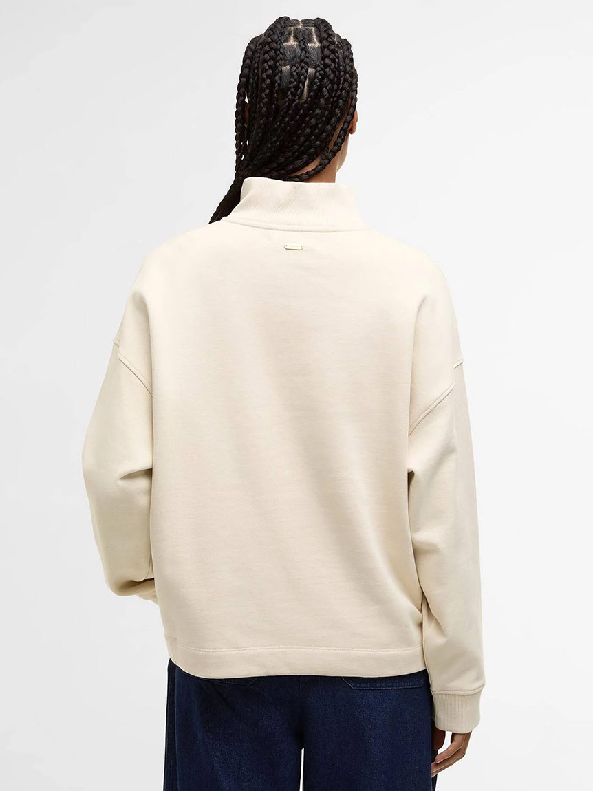 Sara ハーフジップ 刺繍ロゴ スウェット（レディース）｜トップス