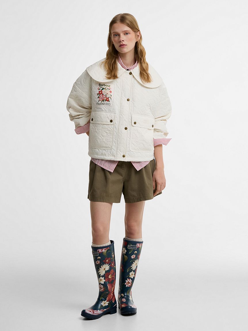 Barbour × FARM Rio》Lotusキルティングジャケット（レディース