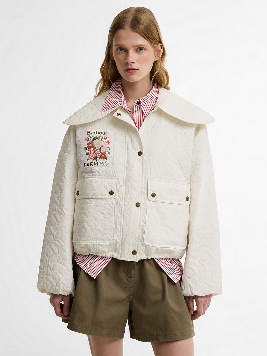 Barbour × FARM Rio》Lotusキルティングジャケット（レディース