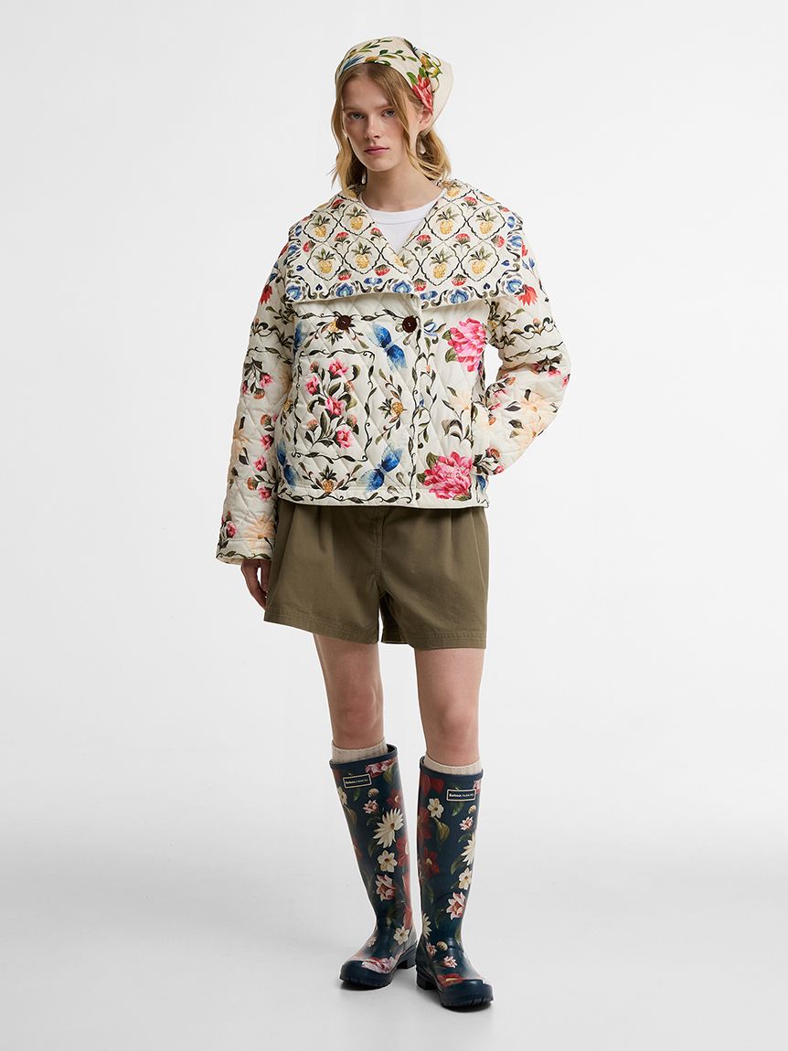 Barbour × FARM Rio》ワイルドフラワー レインブーツ（レディース