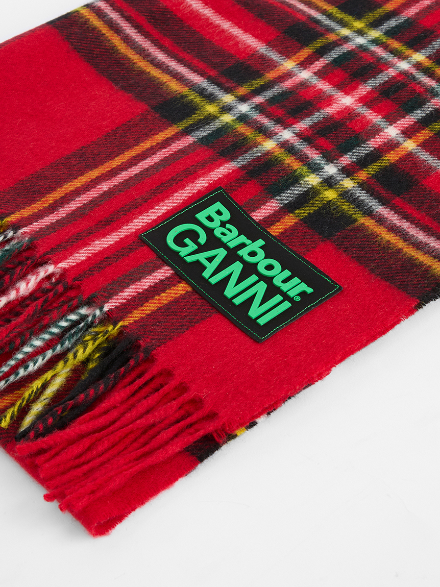 Barbour × GANNI》タータンマフラー｜アクセサリー｜バブアー公式