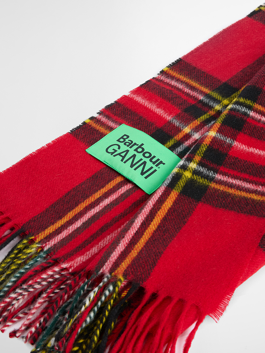 Barbour × GANNI》タータンマフラー｜アクセサリー｜バブアー公式