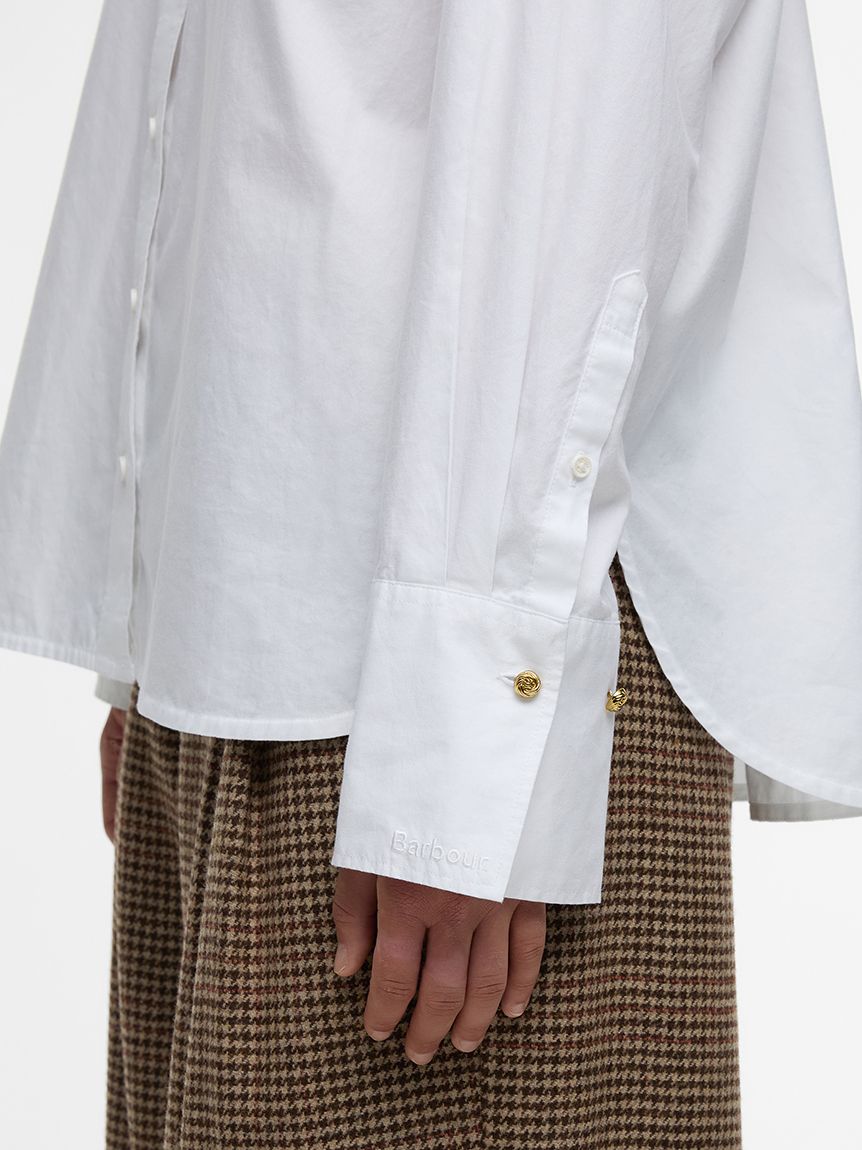 Wren ダブルポケット ロングスリーブ ボタンダウンシャツ（レディース